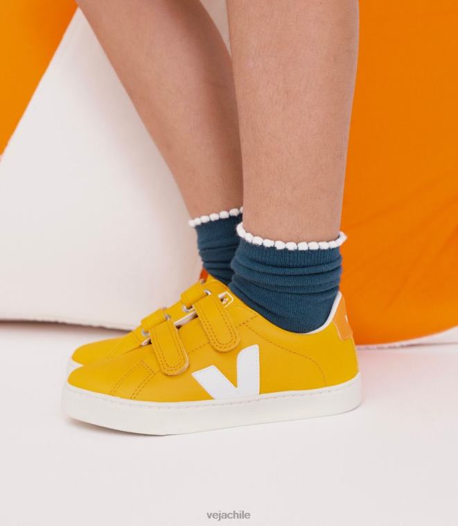 Veja niños esplar cuero sin cromo ouro blanco PDFXH338 zapatos