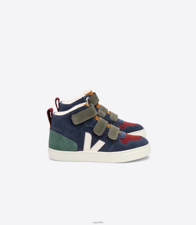 Veja niños v-10 gamuza de pelo medio multico nautico cyprus PDFXH352 zapatos