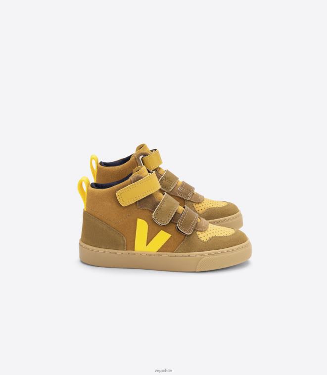 Veja niños v-10 mid ante multico camel tónico PDFXH345 zapatos