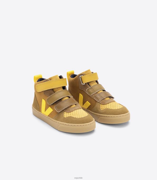 Veja niños v-10 mid ante multico camel tónico PDFXH345 zapatos