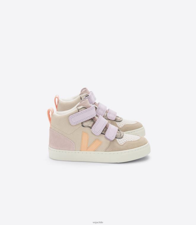 Veja niños v-10 mid ante multico melocotón almendra PDFXH350 zapatos