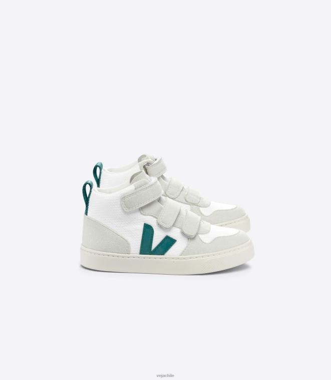 Veja niños v-10 mid b-mesh blanco bretaña PDFXH344 zapatos