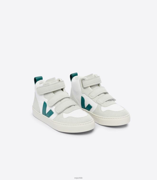 Veja niños v-10 mid b-mesh blanco bretaña PDFXH344 zapatos
