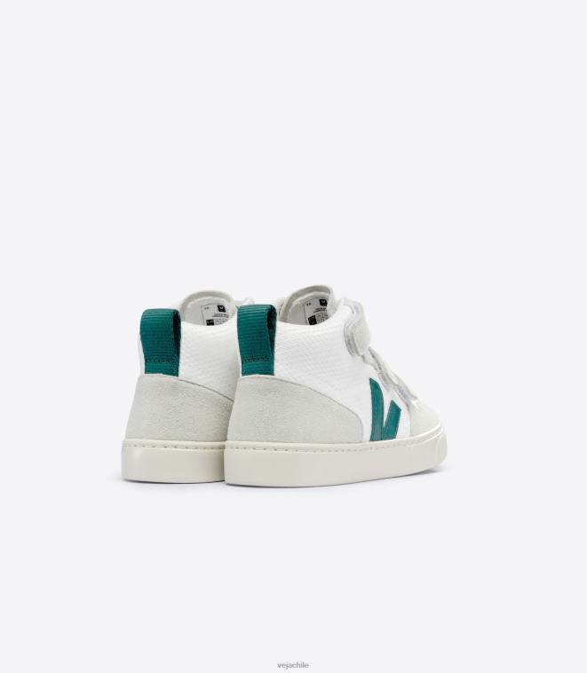 Veja niños v-10 mid b-mesh blanco bretaña PDFXH344 zapatos