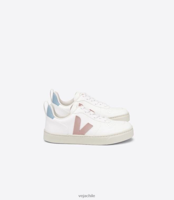 Veja niños v-10 cordones cwl blanco nena azul PDFXH370 zapatos