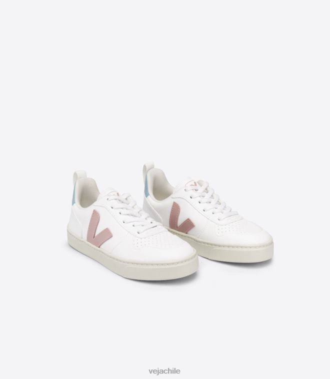 Veja niños v-10 cordones cwl blanco nena azul PDFXH370 zapatos