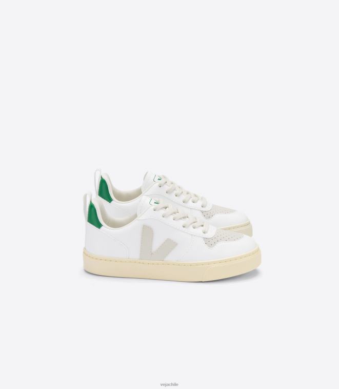 Veja niños v-10 cordones cwl blanco pierre emeraude PDFXH366 zapatos