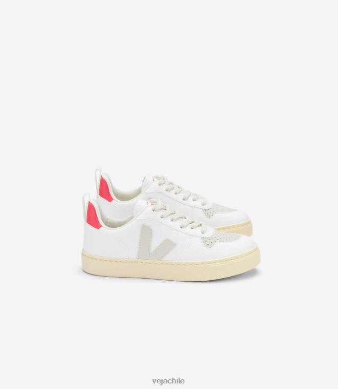 Veja niños v-10 cordones cwl blanco pierre rose fluo PDFXH367 zapatos