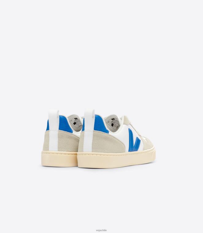 Veja niños v-10 cuero sin cromo blanco paros almendra PDFXH356 zapatos