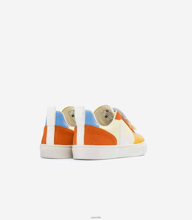 Veja niños v-10 cuero sin cromo multico sol PDFXH353 zapatos